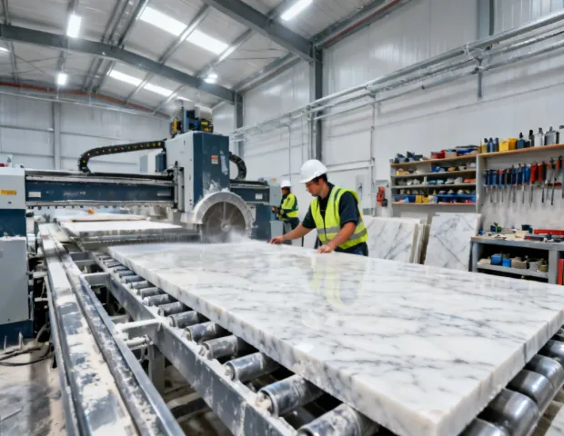 Hanstone Quartz manufacturing and quality control facility