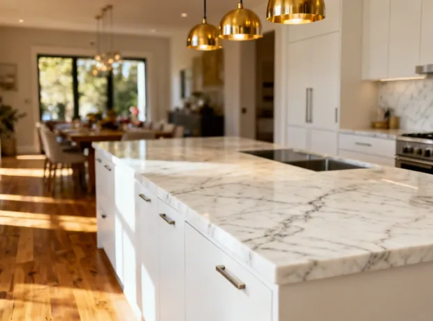Hanstone Quartz residential kitchen countertop application